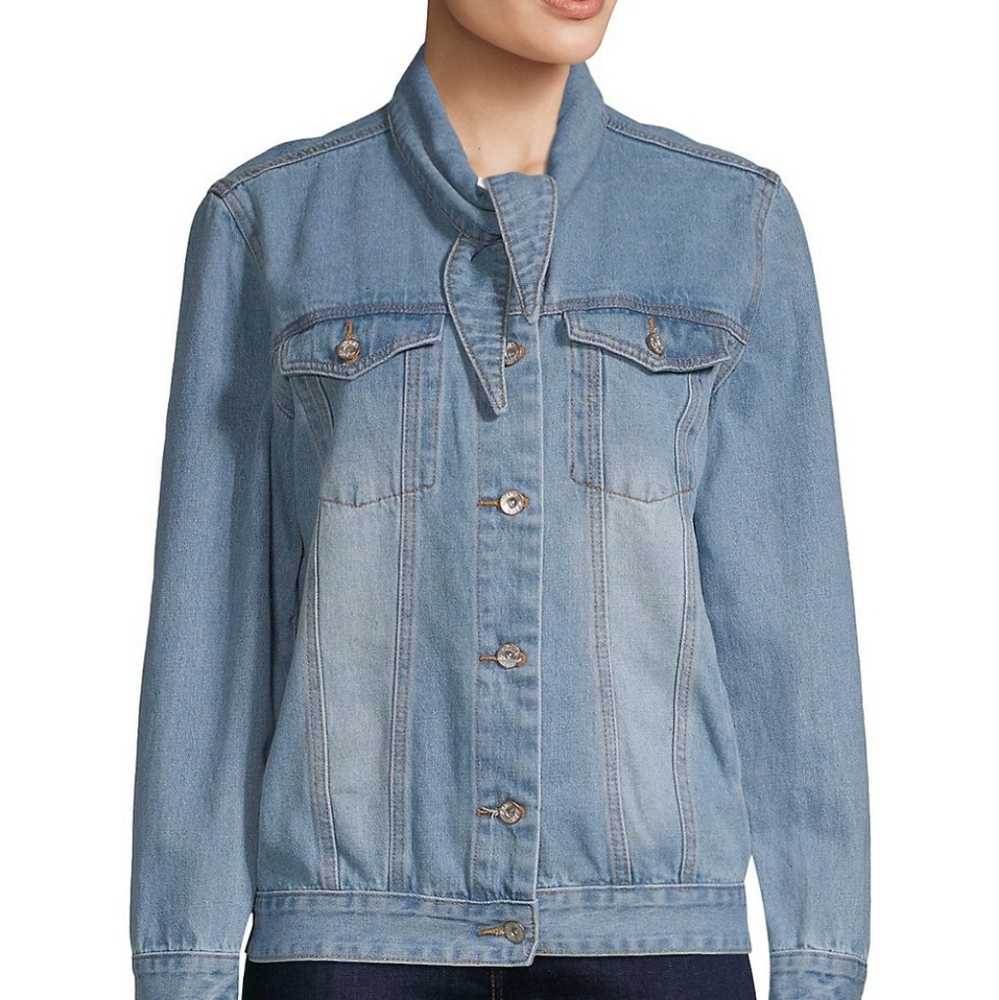 NWOT Lea & Viola Classic Button down denim Jacket